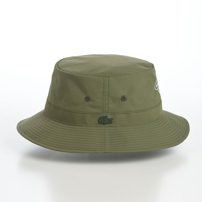 ラコステのバケットハット GLOBE BALL LOGO BUCKET HAT（グローブボールロゴバケットハット） L1287 カーキ