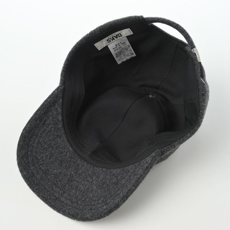 ダックスのキャップ Cap Wool Cashmere Mix（キャップ ウール カシミヤ ミックス） D3897 チャコール