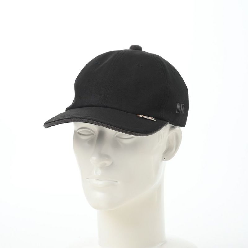 ダックスのキャップ Cap ECSAINE Suede（キャップ エクセーヌ スエード） D3898 ブラック