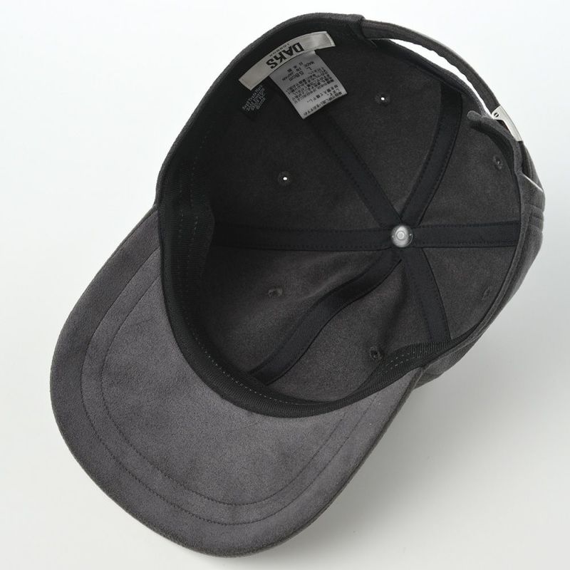 ダックスのキャップ Cap ECSAINE Suede（キャップ エクセーヌ スエード） D3898 チャコール