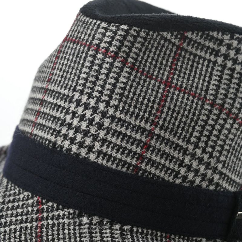 ダックスのソフトハット Manish Tweed Check（マニッシュ ツイード チェック） D3909 グレー