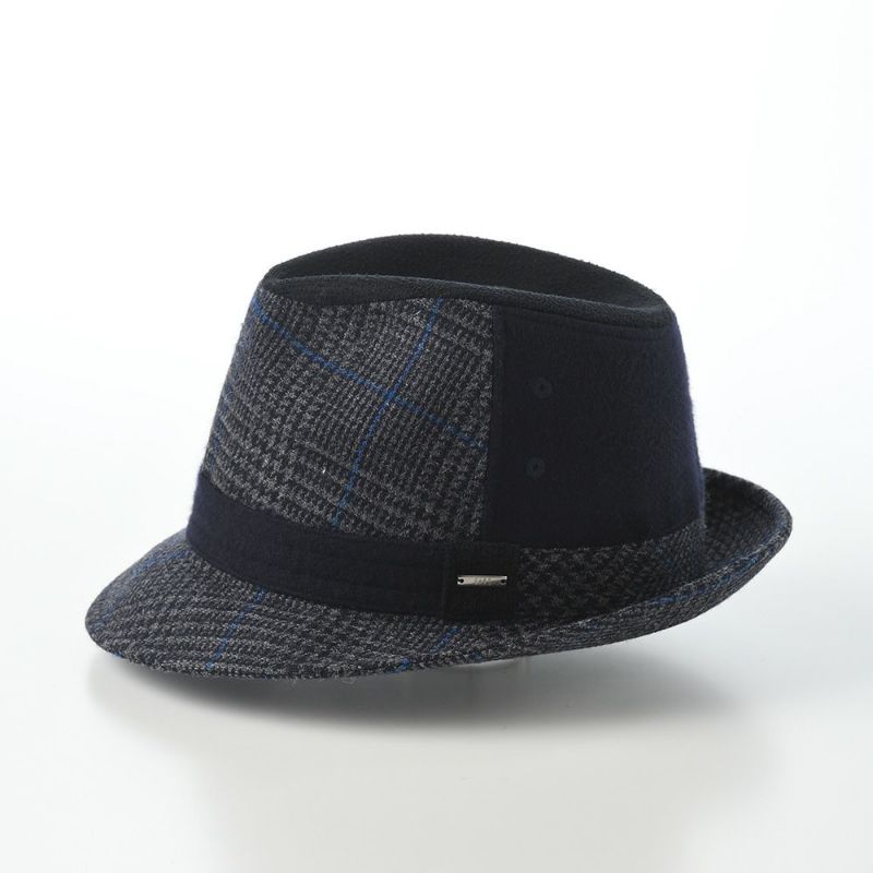 ダックスのソフトハット Manish Tweed Check（マニッシュ ツイード チェック） D3909 ネイビー