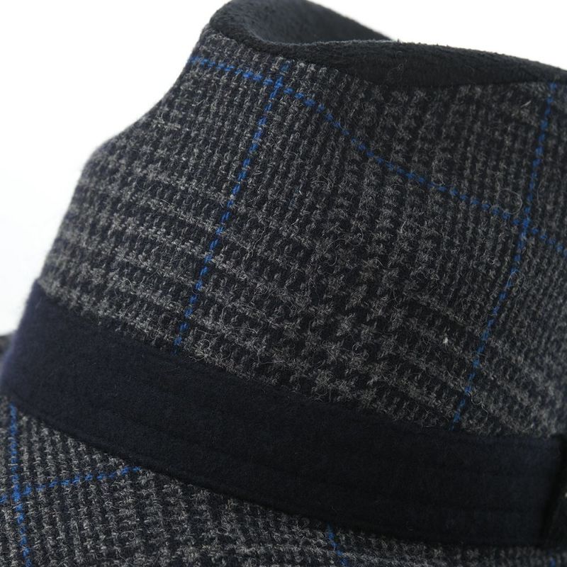 ダックスのソフトハット Manish Tweed Check（マニッシュ ツイード チェック） D3909 ネイビー