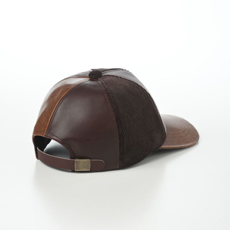 ステットソンのキャップ LEATHER PATCHWORK CAP（レザー パッチワーク キャップ） SE739 ブラウン