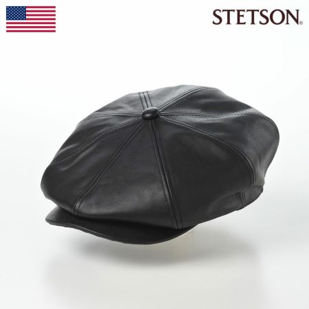 ステットソンのキャスケット LEATHER CASQUETTE（レザーキャスケット） SE740 ブラック