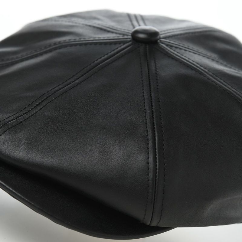 ステットソンのキャスケット LEATHER CASQUETTE（レザーキャスケット） SE740 ブラック