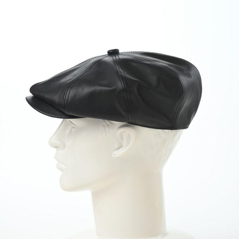 ステットソンのキャスケット LEATHER CASQUETTE（レザーキャスケット） SE740 ブラック