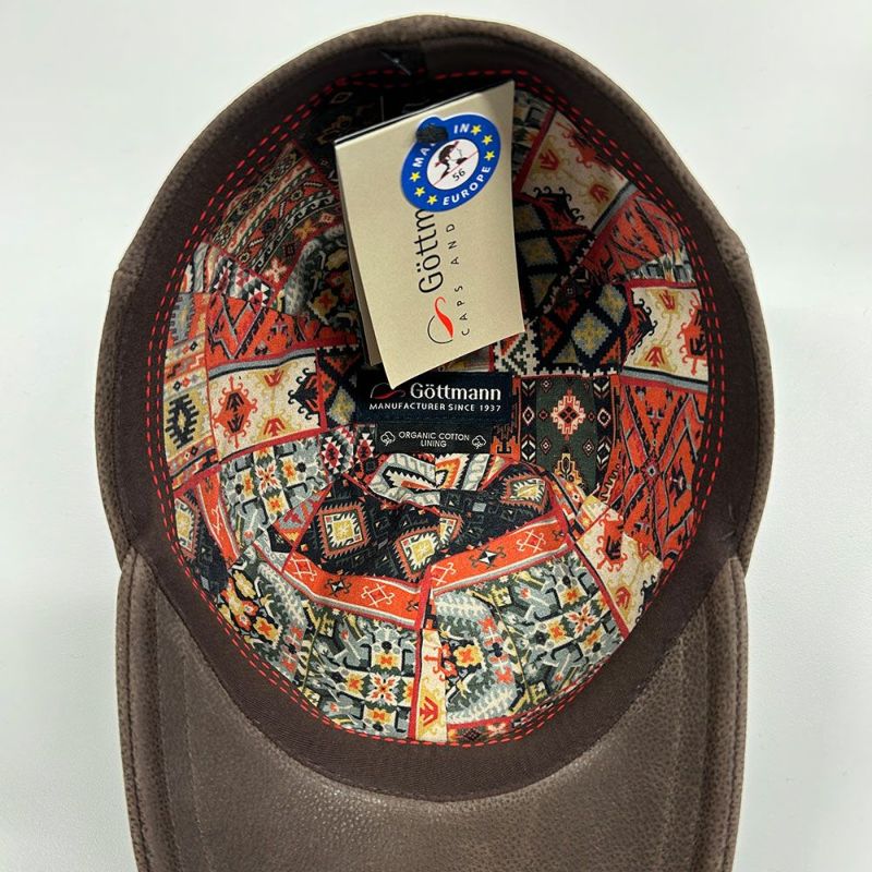 ゴットマンのキャップ Monaco Leather（モナコ レザー） G1645492 ブラウン