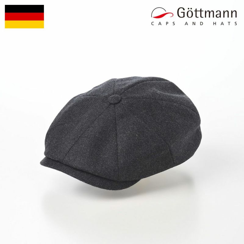 帽子 キャスケット Gottmann（ゴットマン） Kingston Cashmere（キングストン カシミヤ） G2333507 ダークグレー