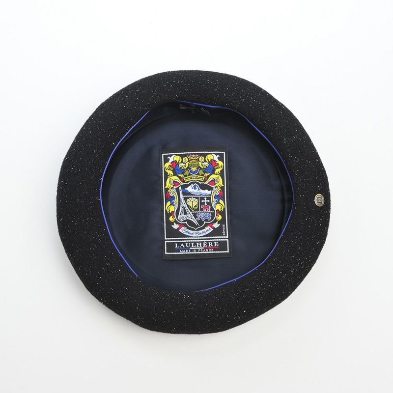 ロレールのベレー帽 BERET WL BASQUE（ベレー ウール バスク） グリッターブラック