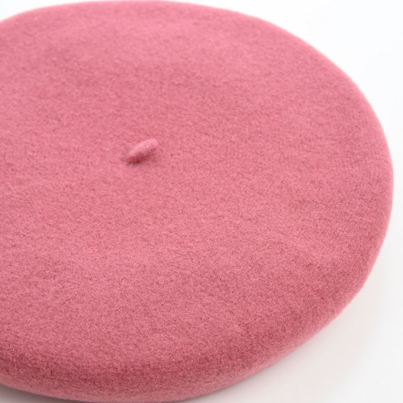 ロレールのベレー帽 BERET WL BASQUE（ベレー ウール バスク） スモーキーピンク