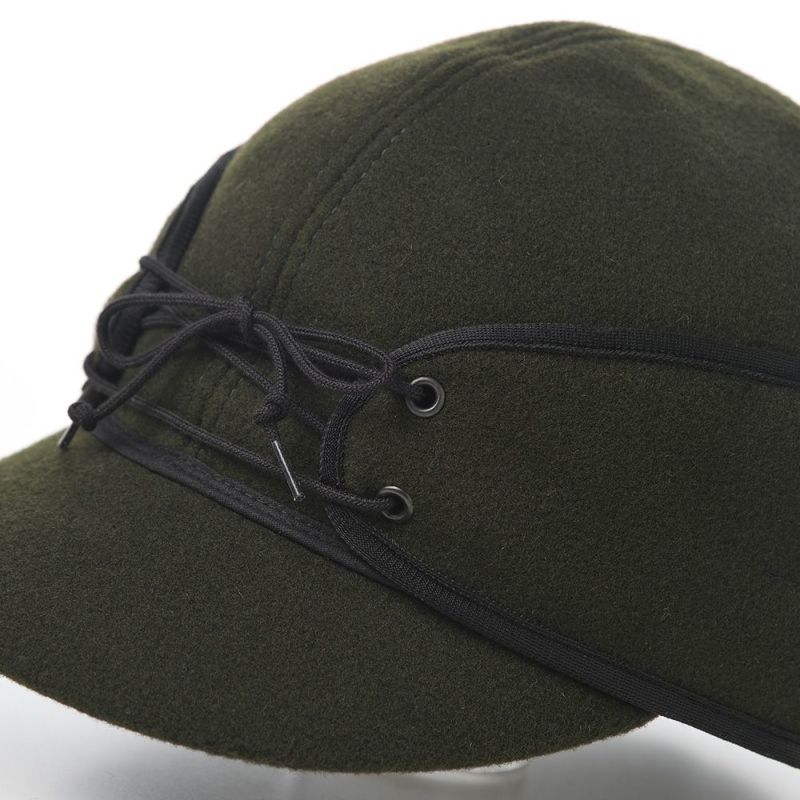 クラウンキャップのレイルロードキャップ Classic Railroad Cap（クラシック レールロードキャップ） オリーブ