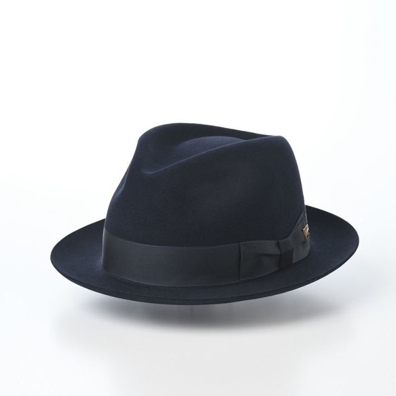 ノックスのフェルトハット Rabbit Fur Fedora Hat（ラビットファー フェドラハット）KMC ネイビー