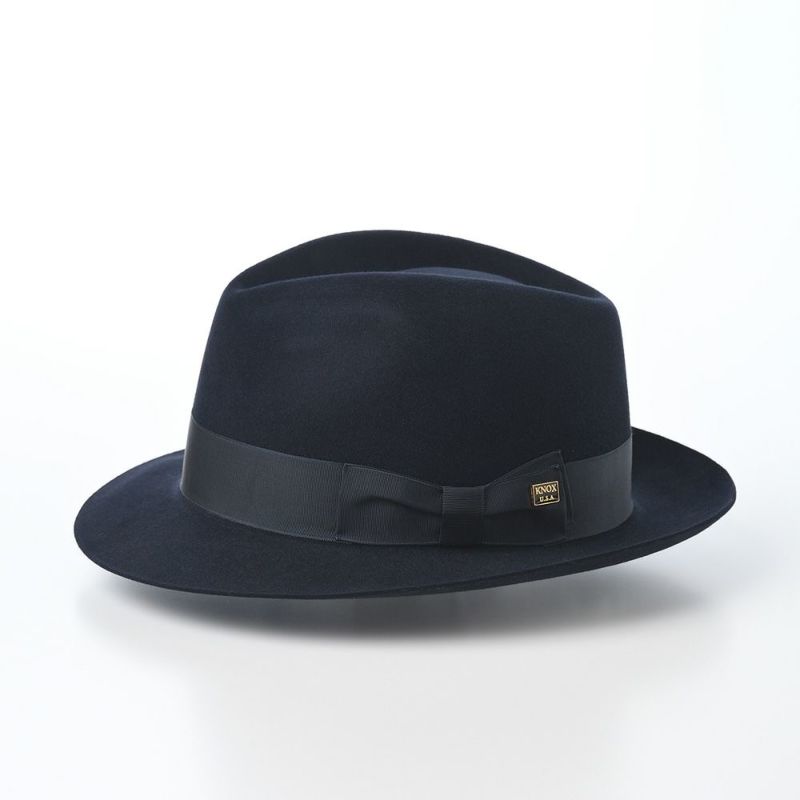 ノックスのフェルトハット Rabbit Fur Fedora Hat（ラビットファー フェドラハット）KMC ネイビー