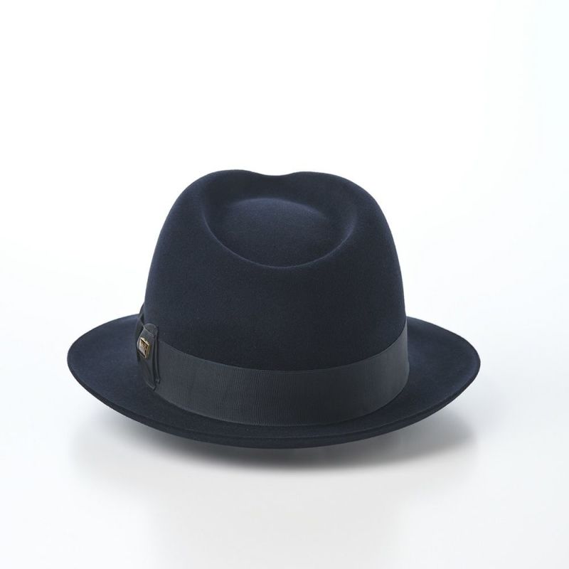 ノックスのフェルトハット Rabbit Fur Fedora Hat（ラビットファー フェドラハット）KMC ネイビー