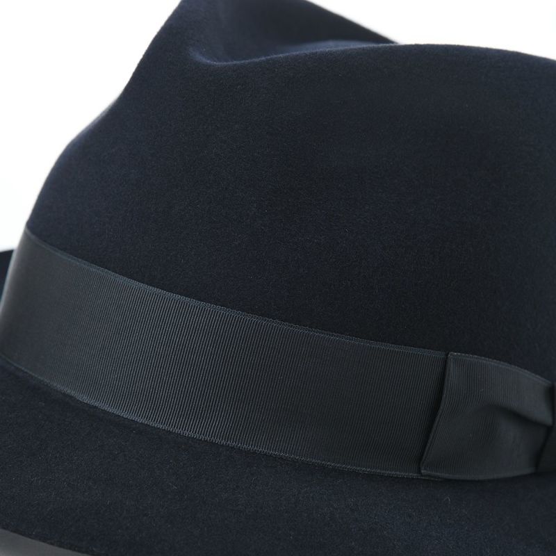 ノックスのフェルトハット Rabbit Fur Fedora Hat（ラビットファー フェドラハット）KMC ネイビー