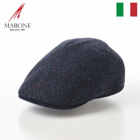 マローネのハンチング Milano Wool Mix（ミラノ ウールミックス） BT1133 ブルー