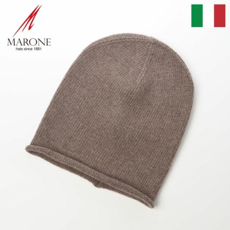 マローネのニット帽 Cashmere Single Knit Cap（カシミヤ シングル ニット キャップ） 84194 ベージュ