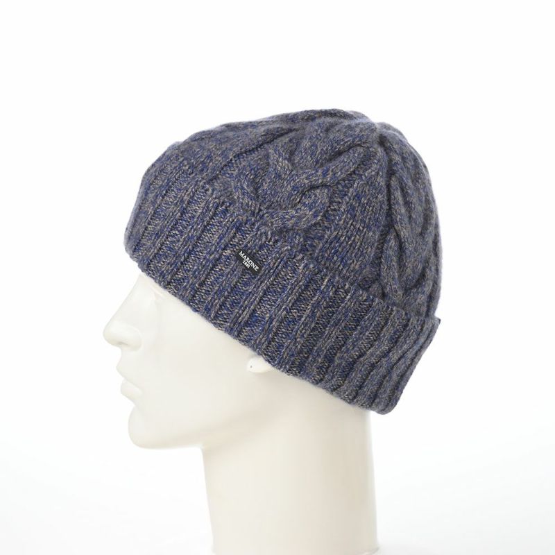 マローネのニット帽 Cashmere Cable Knit Cap（カシミヤ ケーブル ニット キャップ） 84195 ブルーグレー