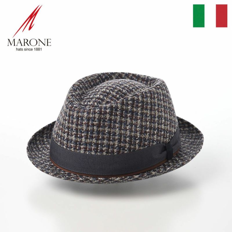 マローネのソフトハット Trilby Brina（トリルビー ブリーナ） UT228 ブルー