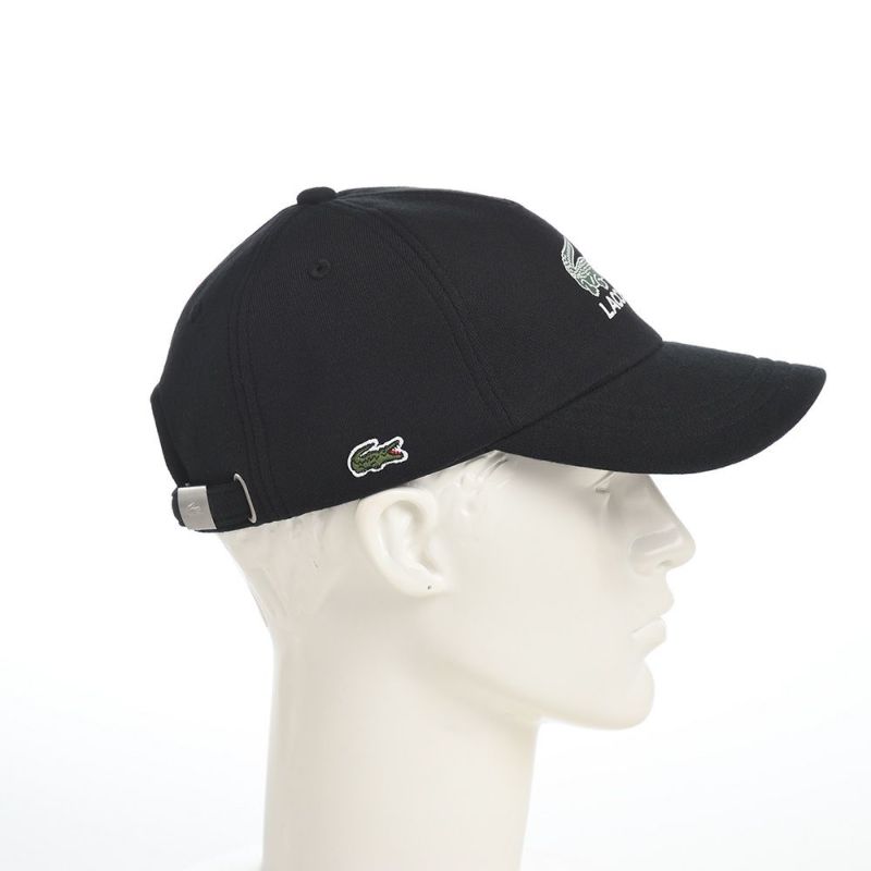 ラコステのキャップ PRINT SWEAT CAP（プリントスウェットキャップ） L1281 ブラック