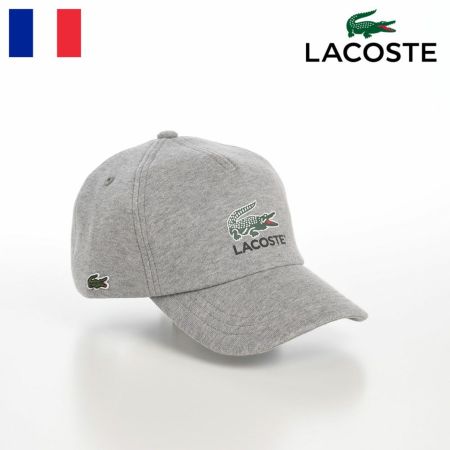 ラコステのキャップ野球帽 PRINT SWEAT CAP（プリントスウェットキャップ） L1281 グレー