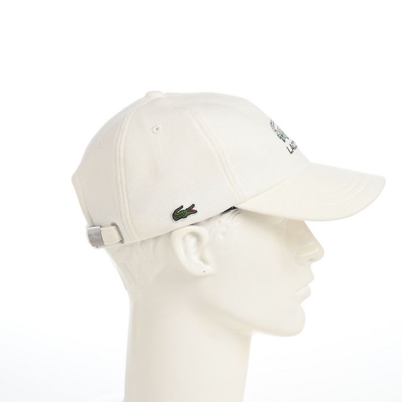 ラコステのキャップ PRINT SWEAT CAP（プリントスウェットキャップ） L1281 ホワイト
