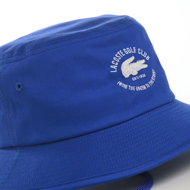 ラコステのバケットハット LACOSTE GOLF CLUB BUCKET HAT（ラコステゴルフクラブバケットハット） L1290 ブルー