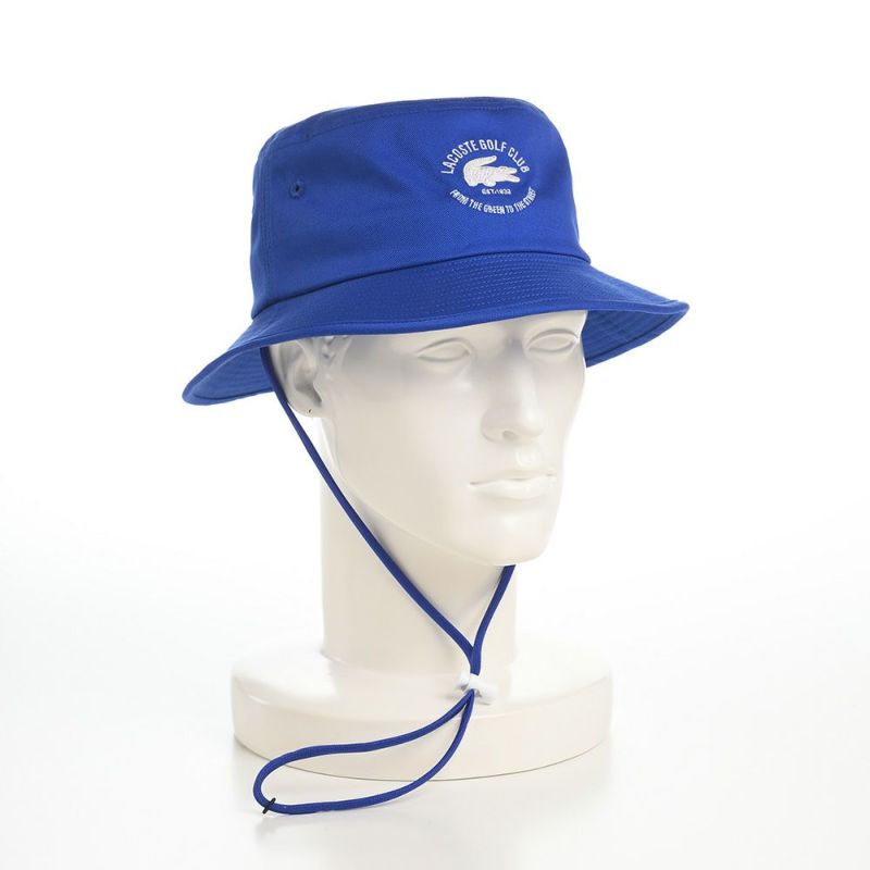 ラコステのバケットハット LACOSTE GOLF CLUB BUCKET HAT（ラコステゴルフクラブバケットハット） L1290 ブルー