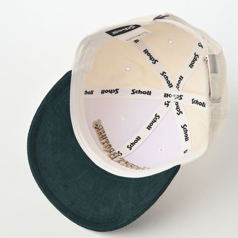 ショットのキャップ BICOLOR CORDUROY FLAT VISOR CAP（バイカラーコーデュロイフラットバイザーキャップ） SC041 ホワイト