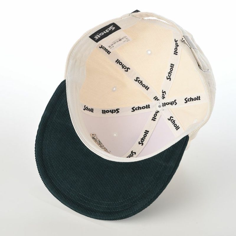 ショットのキャップ BICOLOR CORDUROY FLAT VISOR CAP（バイカラーコーデュロイフラットバイザーキャップ） SC041 ホワイト