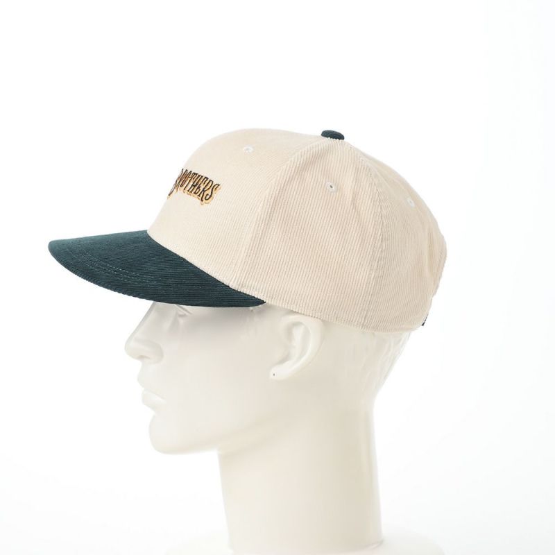 ショットのキャップ BICOLOR CORDUROY FLAT VISOR CAP（バイカラーコーデュロイフラットバイザーキャップ） SC041 ホワイト