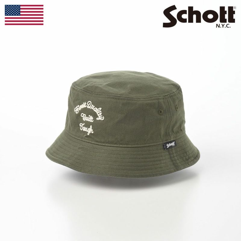 ショットのバケットハット CHAIN STITCH BUCKET HAT（チェーンステッチバケットハット） SC050 カーキ