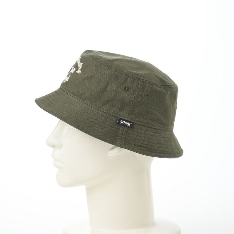 ショットのバケットハット CHAIN STITCH BUCKET HAT（チェーンステッチバケットハット） SC050 カーキ