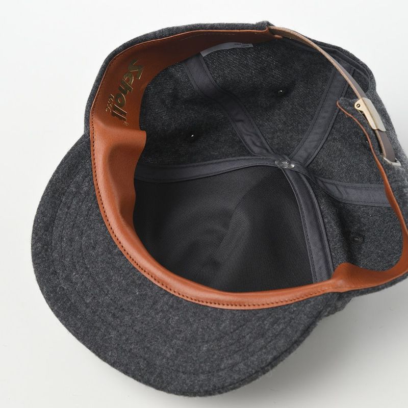 ショットのショートバイザーキャップ FLANNEL SHORT BRIM CAP（フランネルショートブリムキャップ） SC051 チャコール