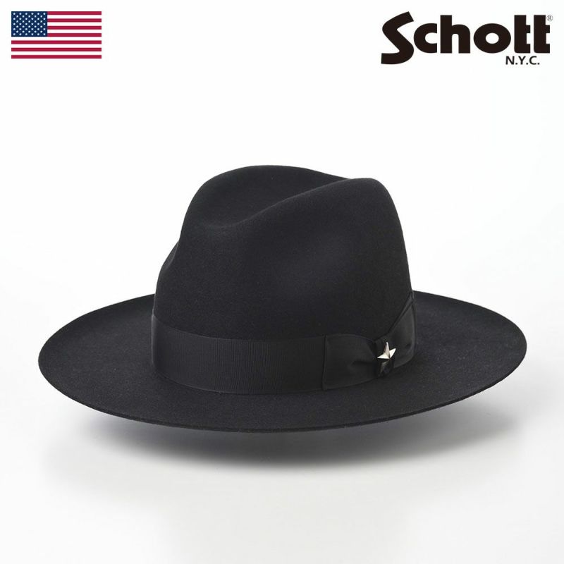 ショット フェルトハット ONE STAR FELT HAT（ワンスターフェルトハット） SC054 ブラック | 帽子通販 時谷堂百貨【公式】