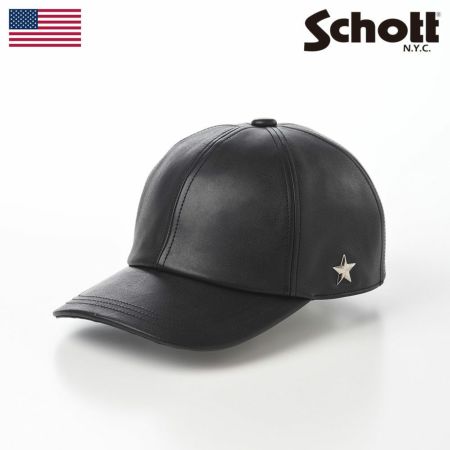 ショットのキャップ野球帽 ONE STAR LEATHER CAP（ワンスターレザーキャップ） SC055 ブラック
