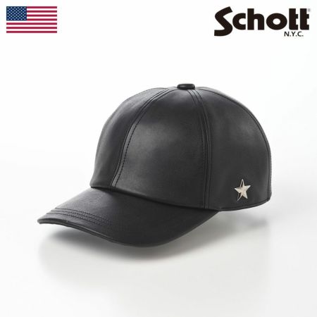 ショットのキャップ ONE STAR LEATHER CAP（ワンスターレザーキャップ） SC055 ブラック