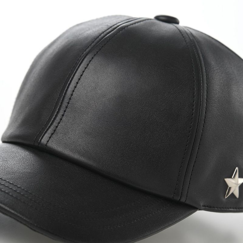 ショットのキャップ ONE STAR LEATHER CAP（ワンスターレザーキャップ） SC055 ブラック