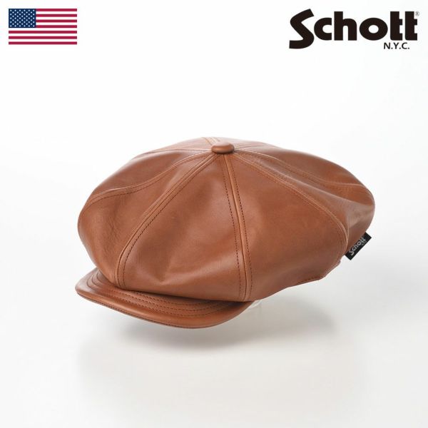 Schott ショット ワンスター レザーキャスケット BK/日本製牛革