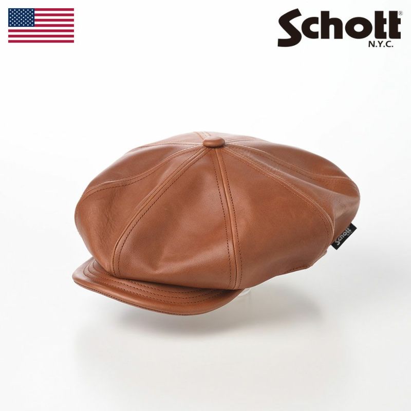 ショット schott レザーキャスケット - 帽子