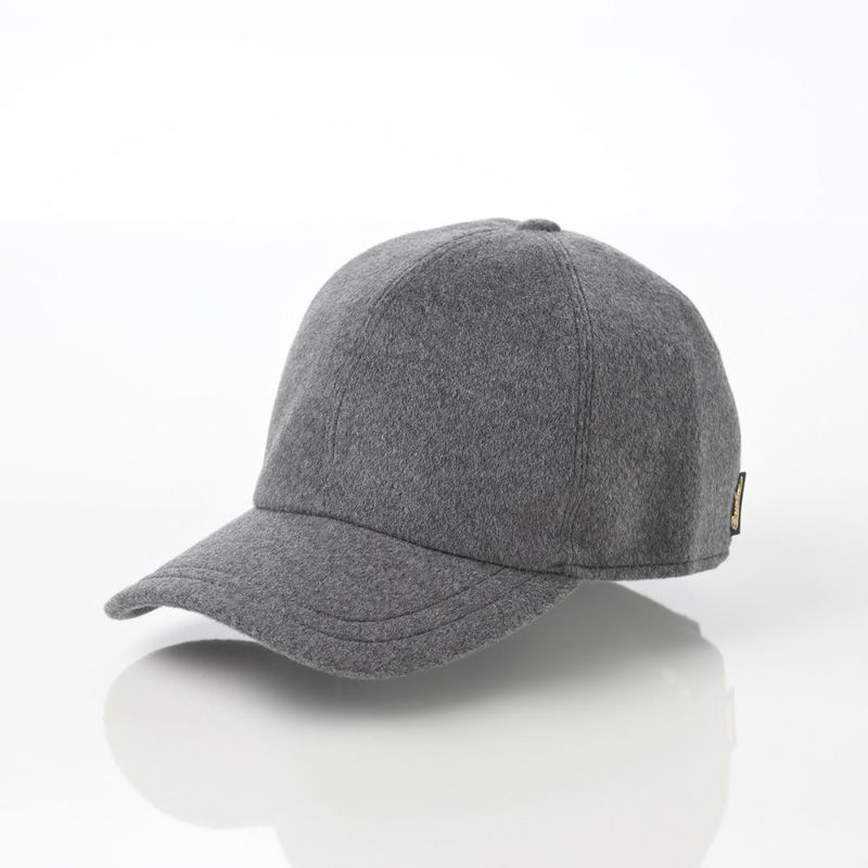 ボルサリーノのキャップ Baseball Cashmere Cap（ベースボール カシミア キャップ） B95174 グレー