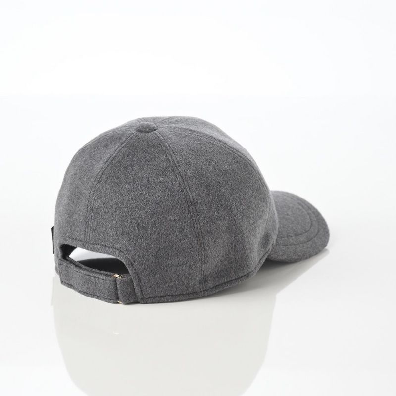 ボルサリーノのキャップ Baseball Cashmere Cap（ベースボール カシミア キャップ） B95174 グレー