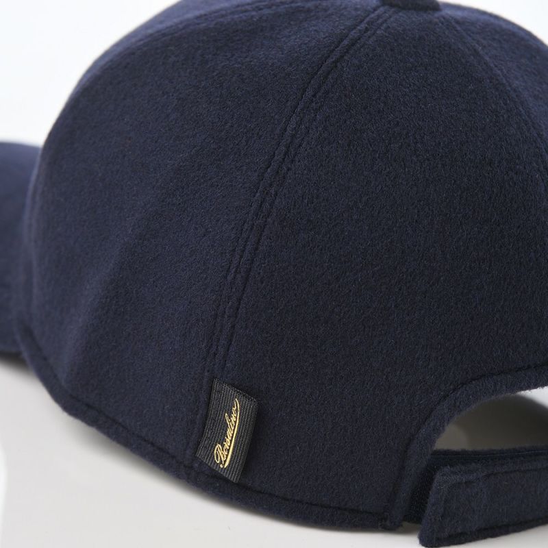 ボルサリーノのキャップ Baseball Cashmere Cap（ベースボール カシミア キャップ） B95174 ネイビー