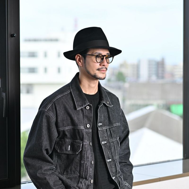 ボルサリーノのフェルトハット Alessandria rasato（アレッサンドリア ラザート） 390054 ブラック