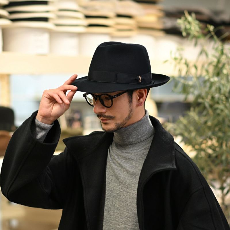 ボルサリーノのフェルトハット Beaver（ビーバー） 400001 ネイビー