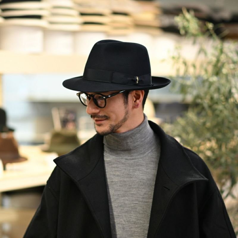 ボルサリーノのフェルトハット Beaver（ビーバー） 400001 ネイビー