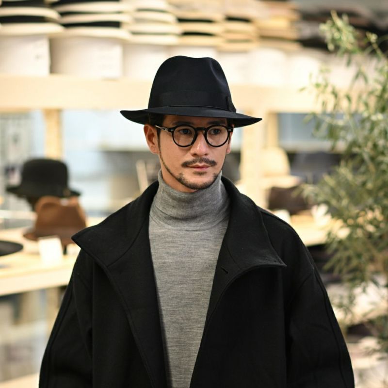 ボルサリーノのフェルトハット Beaver（ビーバー） 400001 ネイビー