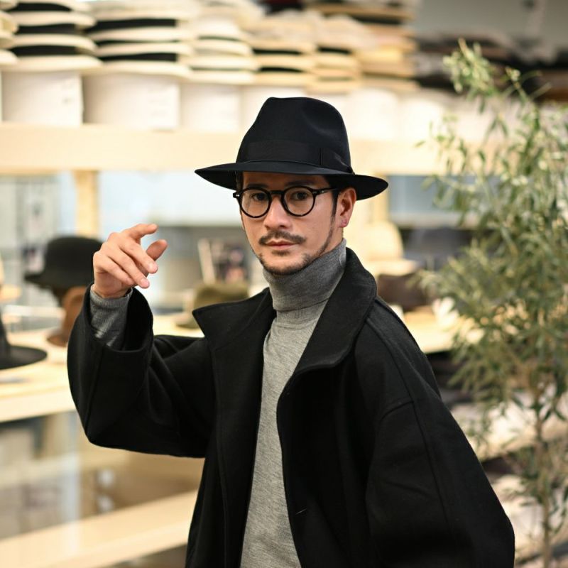 ボルサリーノのフェルトハット Beaver（ビーバー） 400001 ネイビー