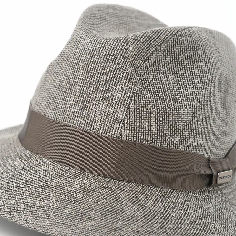 ステットソンのソフトハット LINEN CHAMBRAY LINER（リネン シャンブレー ライナー） SE081 グレー